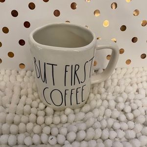 Rae Dunn “BUT FIRST COFFEE” mug.  Gently used.